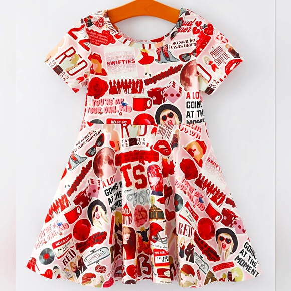Rylee Faith Other - NWT #Taylor Swift Red Graphic Print Dress